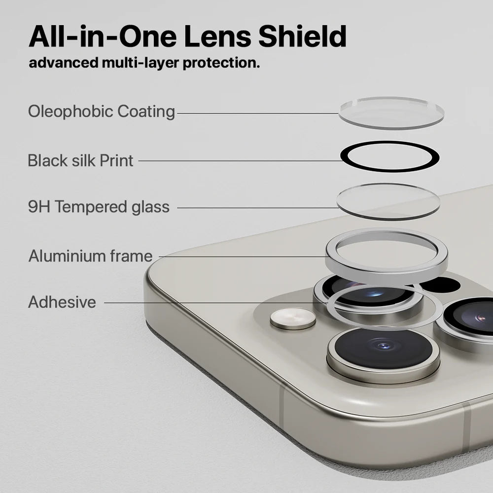 IceGuard Lens Protector for - Silver 16 Pro