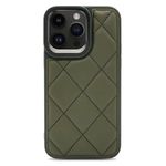 Quilted Leather Back Case - Olive
