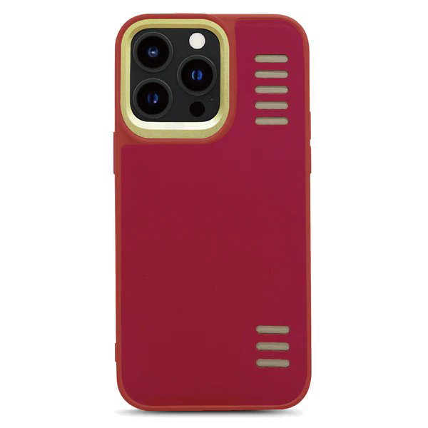 Digit leather Back Case - Red