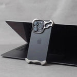 Aluminum Alloy Bumper Phone Case - Gray iPhone 15 Pro Max
