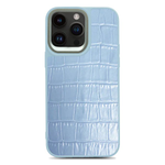 Croco Pattern Back Case - Sierra blue