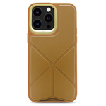 Origami Leather Back Case - Tan