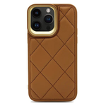 Quilted Leather Back Case - Tan