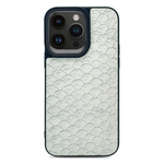 Mermaid leather Back Case - White