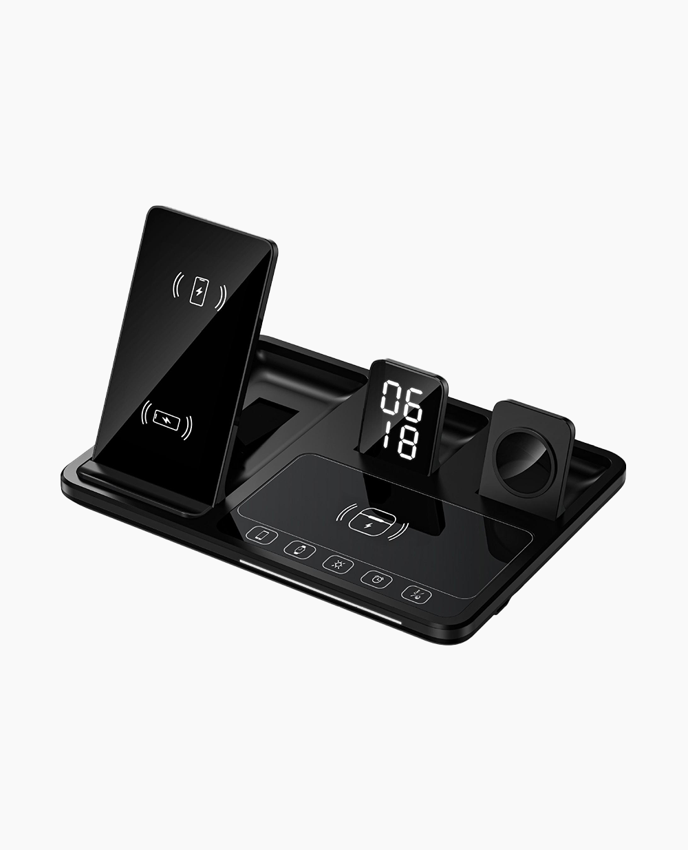 4-in-1 Wireless Charging Station with Touch Buttons