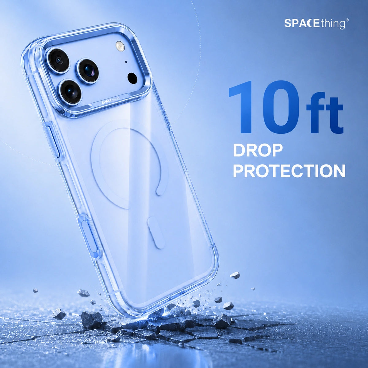 Spacething Armor MagSafe Case for iPhone 18 Pro - Glacier