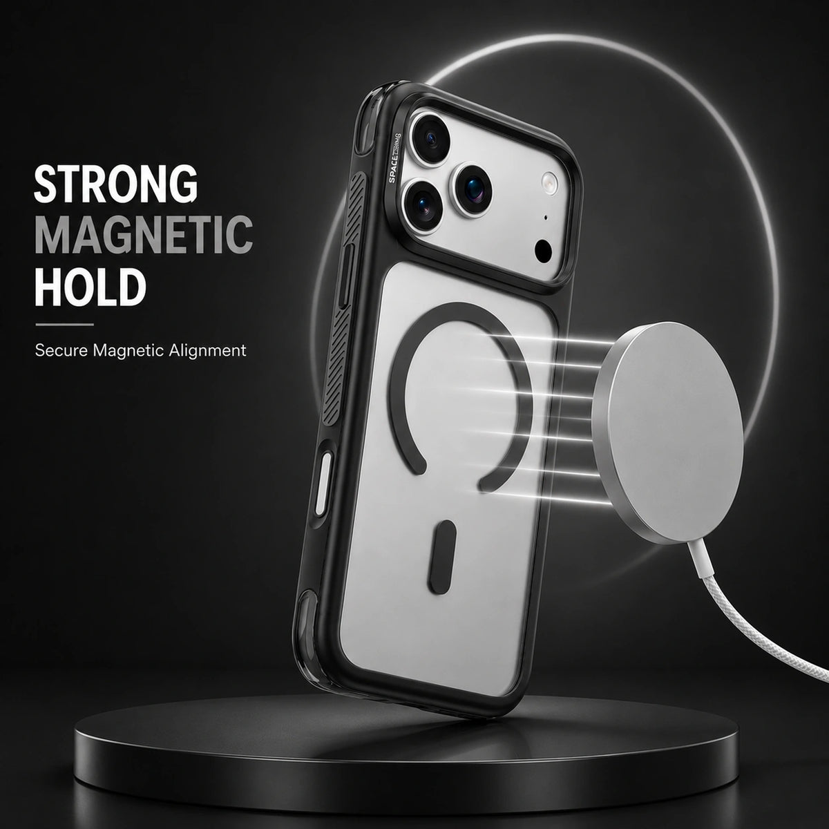 Spacething Fusion Guard MagSafe Case for iPhone 18 Pro Max - Black