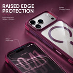 Spacething Fusion Guard MagSafe Case for iPhone 18 Pro - Burgundy