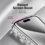Spacething Minimal MagSafe Dark Cherry Case for iPhone 18 Pro Max - Clear