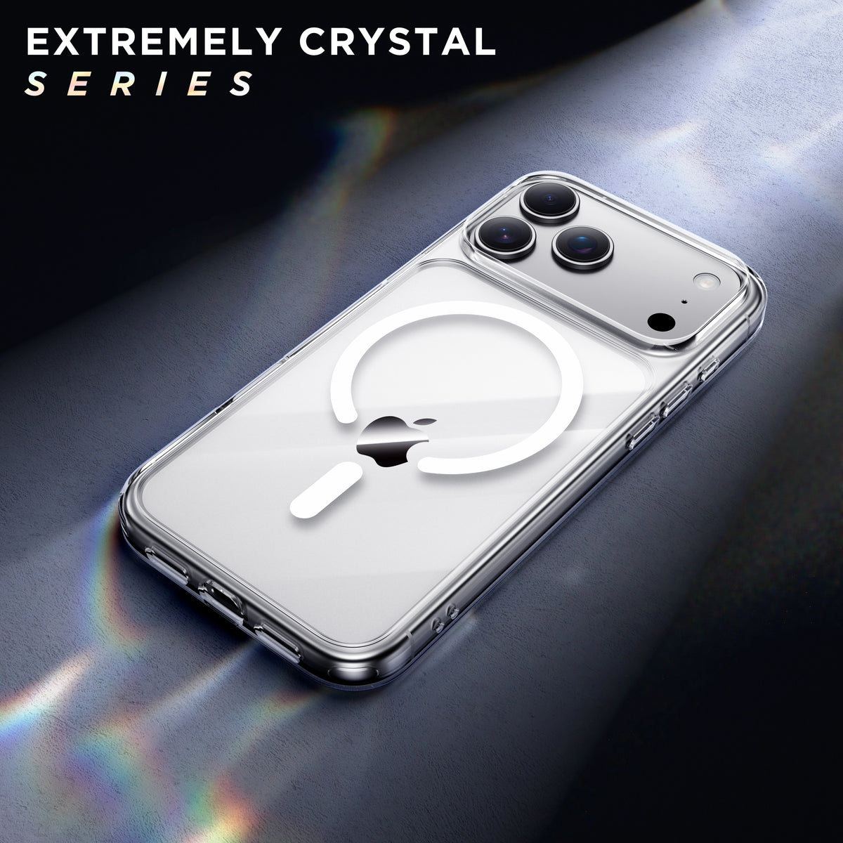 Spacething Minimal MagSafe Dark Cherry Case for iPhone 18 Pro Max - Clear