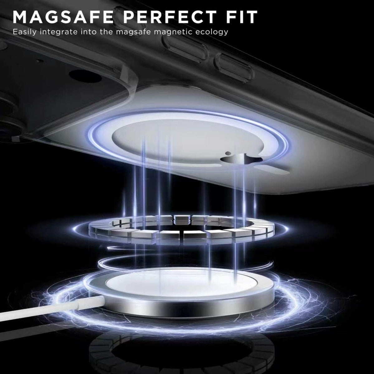 Spacething Minimal MagSafe Dark Cherry Case for iPhone 18 Pro Max - Clear