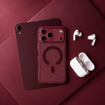 Spacething Snapmag MagSafe Case for iPhone 18 Pro - Burgundy