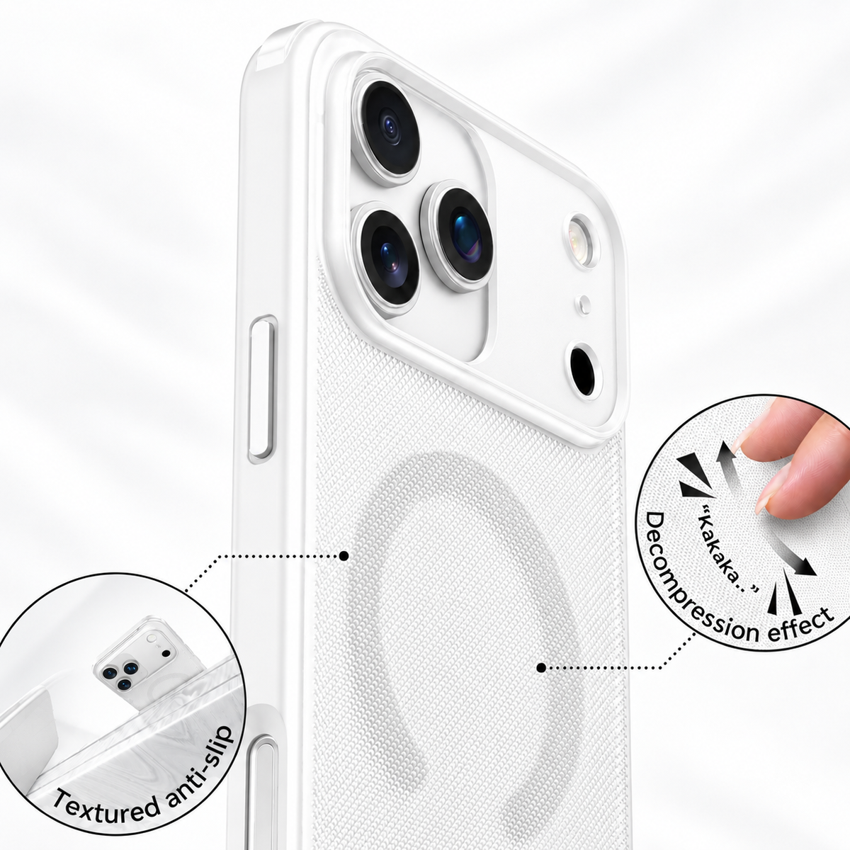 Spacething Snapmag MagSafe Case for iPhone 18 Pro Max - Silver