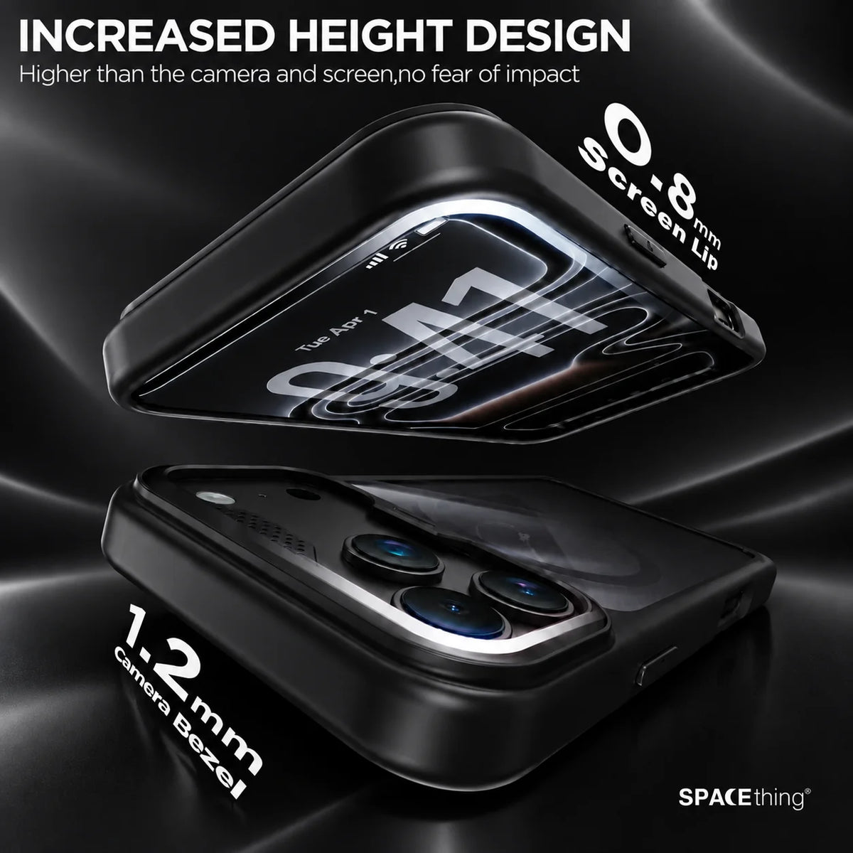 Spacething Titan Shield MagSafe Case for iPhone 18 Pro - Black