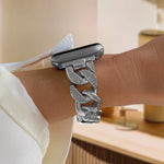 Diamond Metal Strap for Apple Watch - Silver 44 / 45 / 46 / 49mm