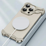 Aluminum Alloy Bumper Phone Case - Gray iPhone 15 Pro Max