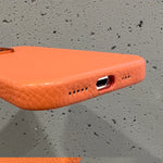 Brown Leather Case With Metal Ring