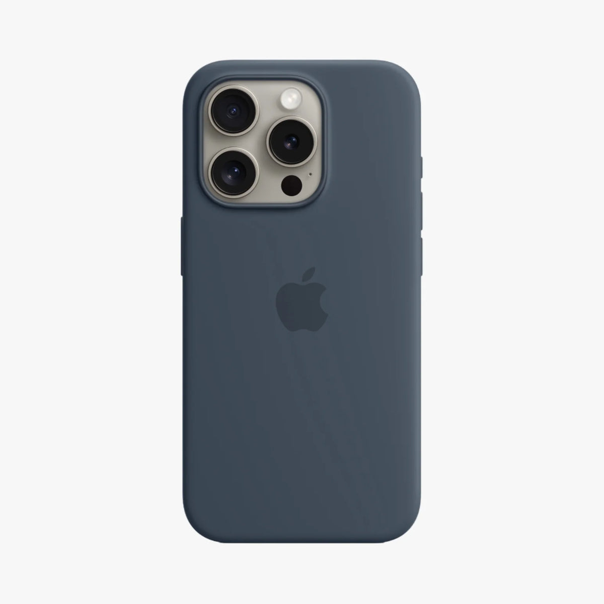 Apple Silicone Case with MagSafe - Storm Blue iPhone 15 Pro