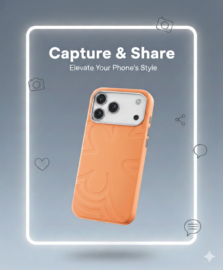 Shock Proof Protective Case with magsafe - Orange iPhone 17 Pro