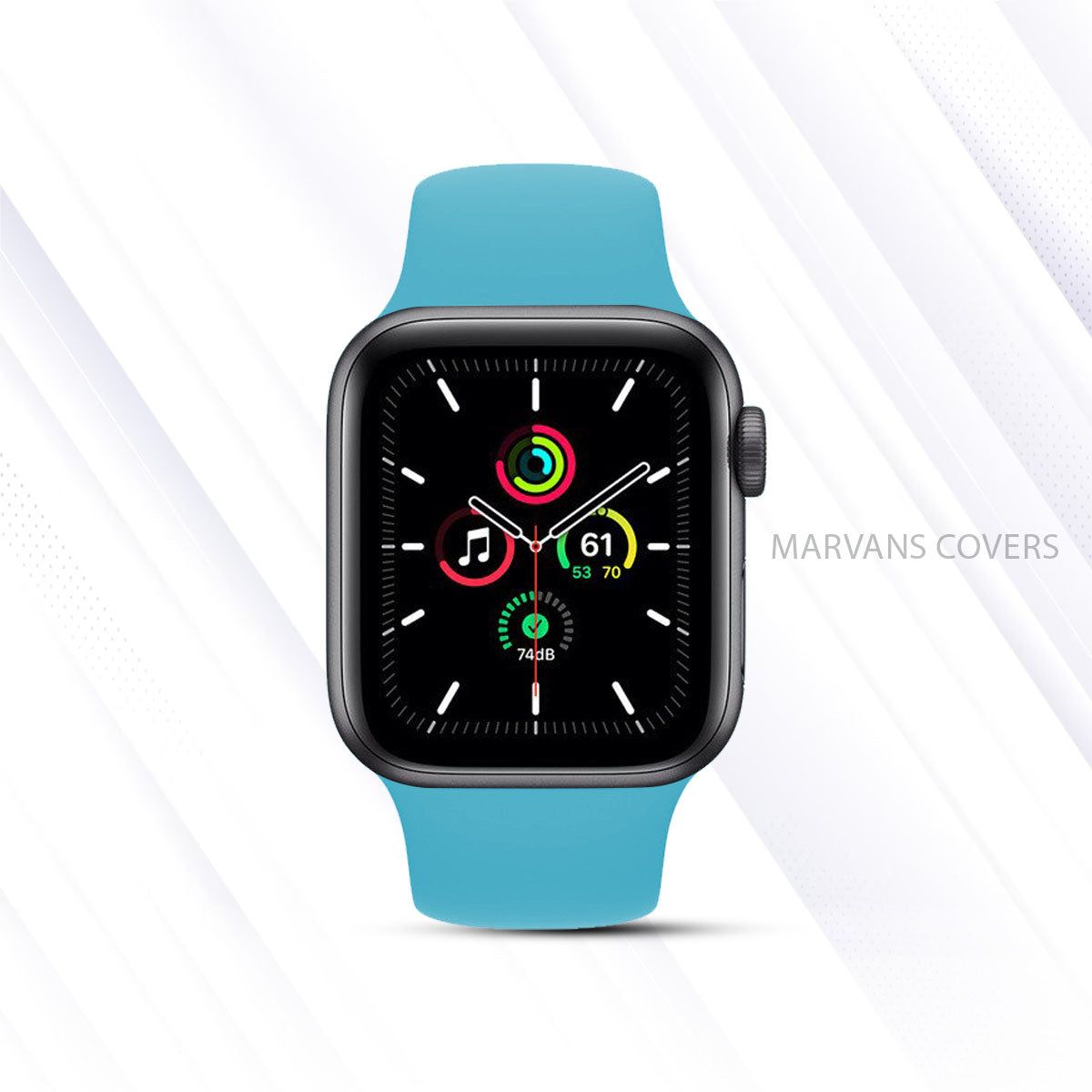 Apple Watch Silicon Sports Straps - Neon Blue