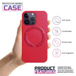 iPhone Leather Magsafe Case - Red iPhone 14 Pro Max