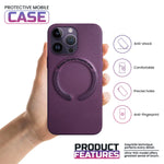 iPhone Leather Magsafe Case - Elderberry iPhone 13