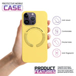 iPhone Leather Magsafe Case - Yellow