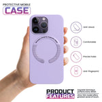 iPhone Leather Magsafe Case - Lavender iPhone 13 Pro Max