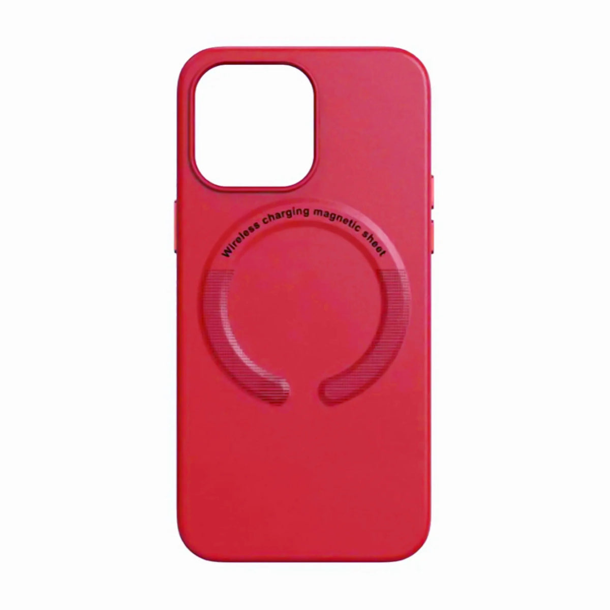 iPhone Leather Magsafe Case - Red