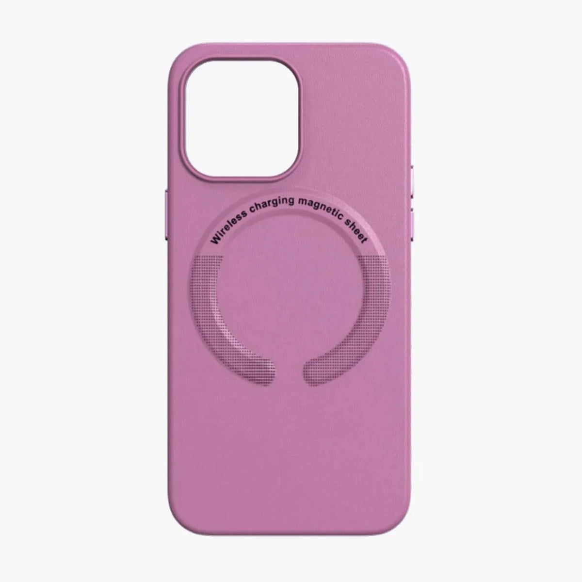 iPhone Leather Magsafe Case - Berry Pink