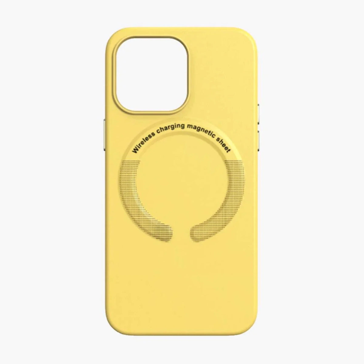 iPhone Leather Magsafe Case - Yellow