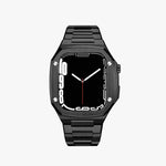44/45MM Black Luxury Edition Case- Stainless Steel Strap