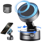 Vacuum Suction Magnetic Phone Holder Stand Mount 360°