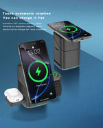Auto Rotatable 3-in-1 Wireless Charging Station