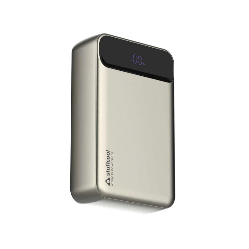 Click 20000mAh Magnetic Wireless Powerbank with Natural Titanium