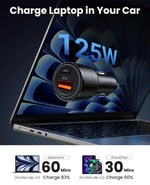 125W Max Fast Car Charger - 2 Ports