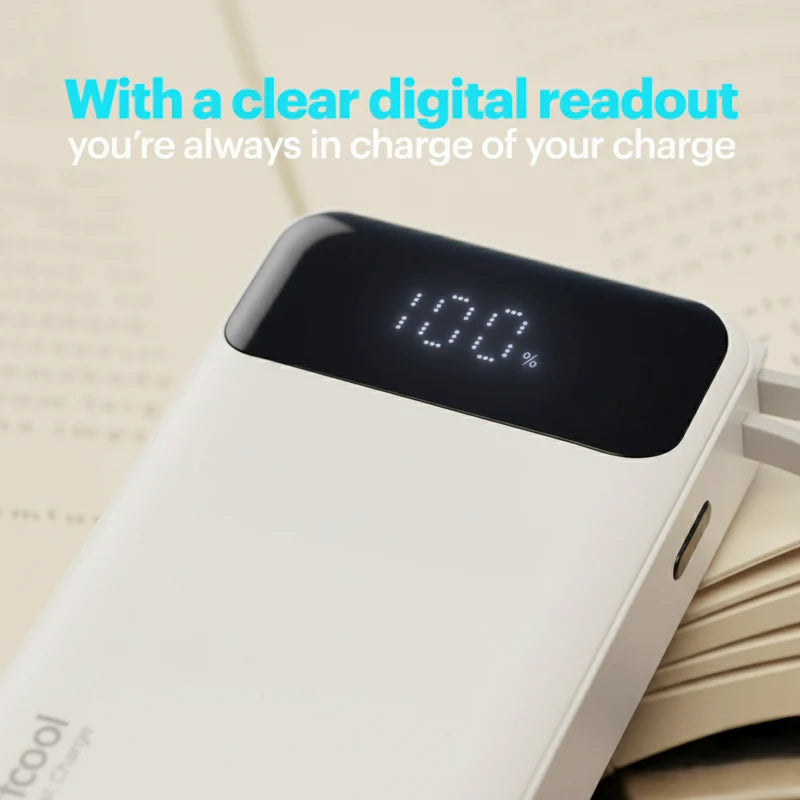 Mito Mini 10000mAh Powerbank with Built-in Type-C Cable and 22.5W Fast Charging