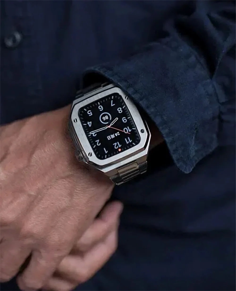 Black Luxury Edition Case- Stainless Steel Strap 46 MM