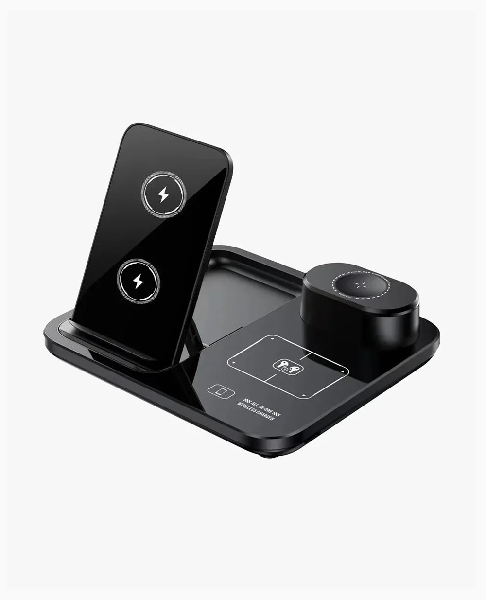 3-in-1 Wireless Charging Station with Touch Buttons