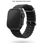 Spacething Ocean Apple Watch Band – 49mm / 45mm Size - Black