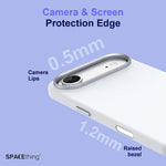 Spacething Smoothie Silicone Case for iPhone 17 Air - White