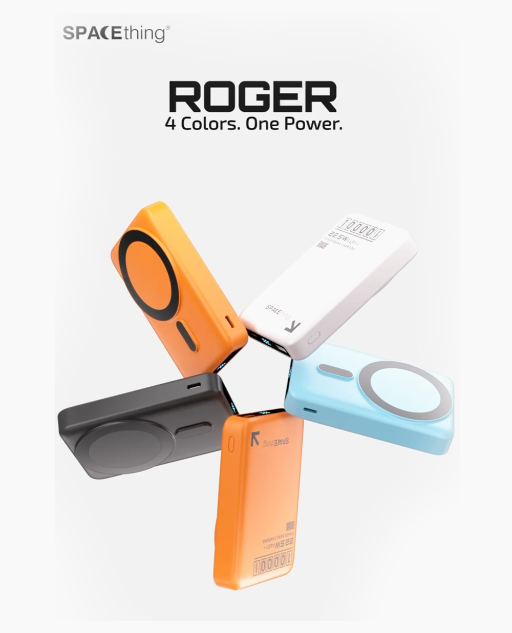 Spacething ROGER 10000mAH Power Bank - Orange
