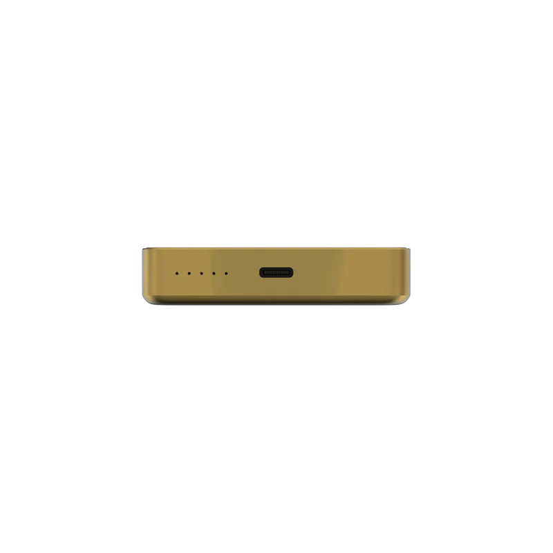 Aura 10000mAh 15W Magnetic Wireless Powerbank with Gold Finish