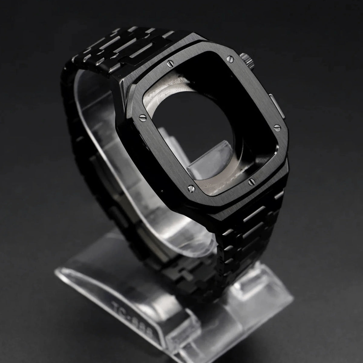 45MM Black Luxury Edition Case- Stainless Steel Strap