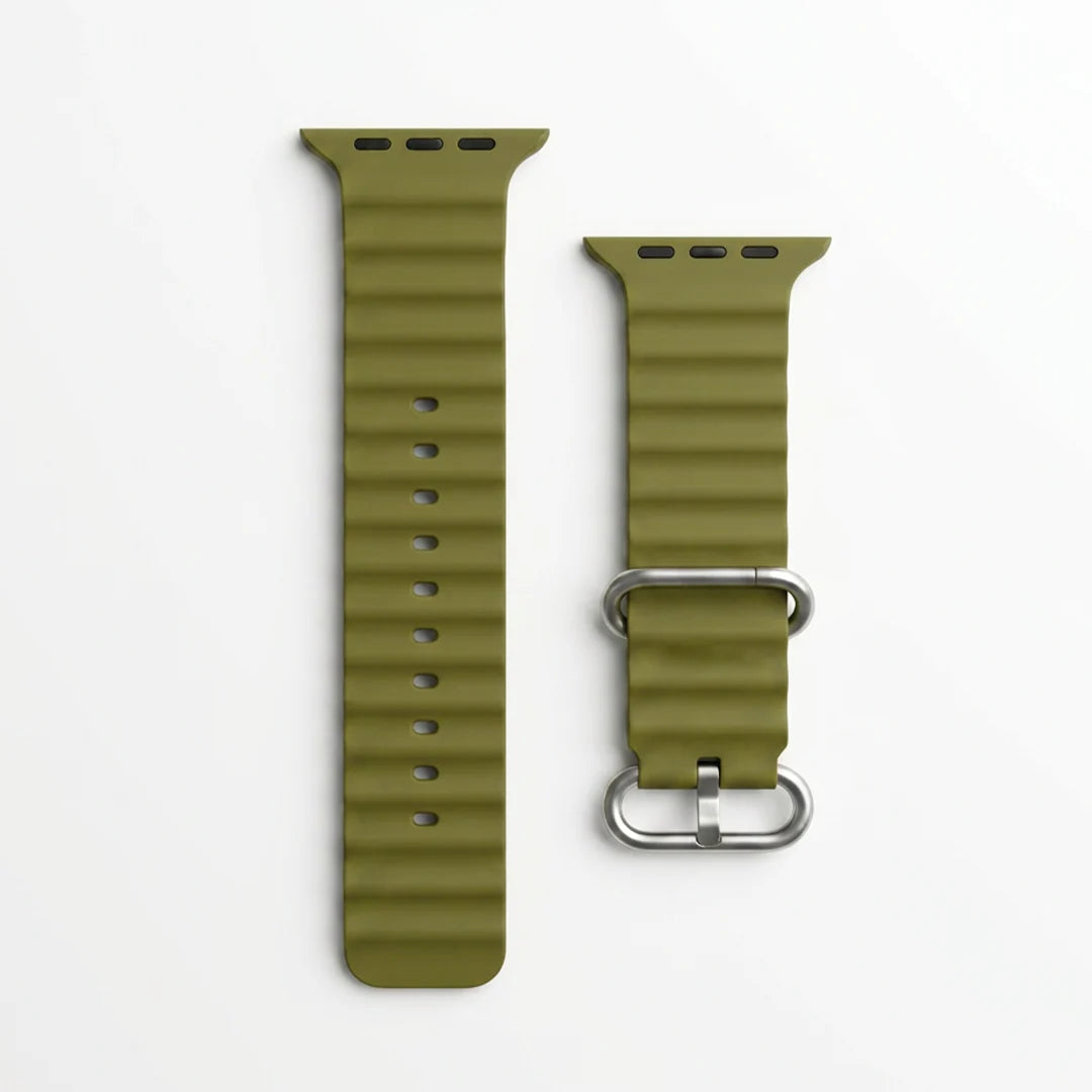 Spacething Ocean Apple Watch Band – 49mm / 45mm Size - Olive Black