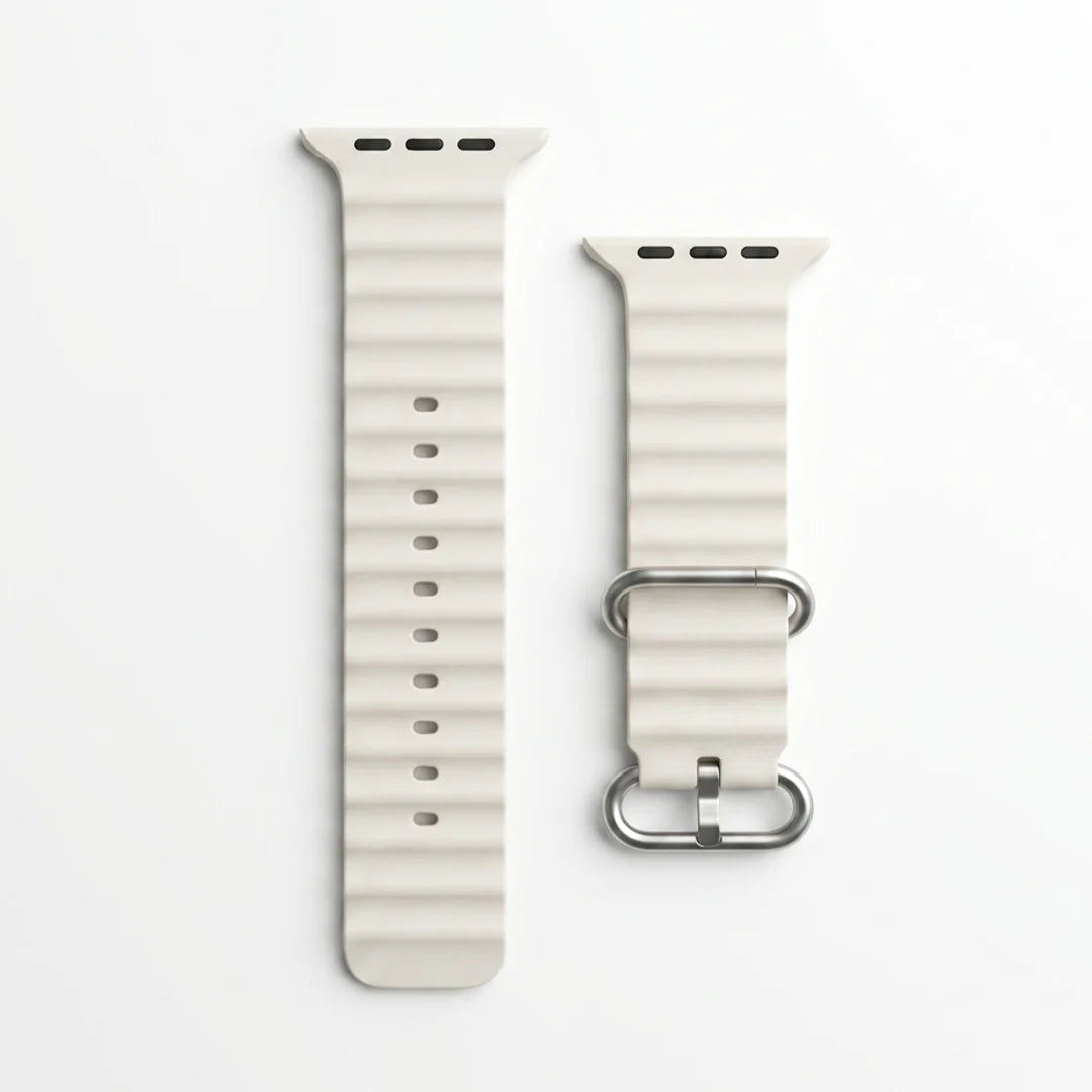 Spacething Ocean Apple Watch Band – 49mm / 45mm Size - White