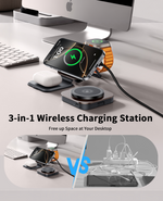 3-in-1 Foldable Magnetic with MagSafe Wireless Charger