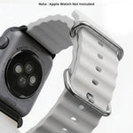 Spacething Ocean Apple Watch Band – 49mm / 45mm Size - White
