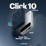 Click 10000mAh Slim Magnetic Wireless Powerbank (ORANGE)