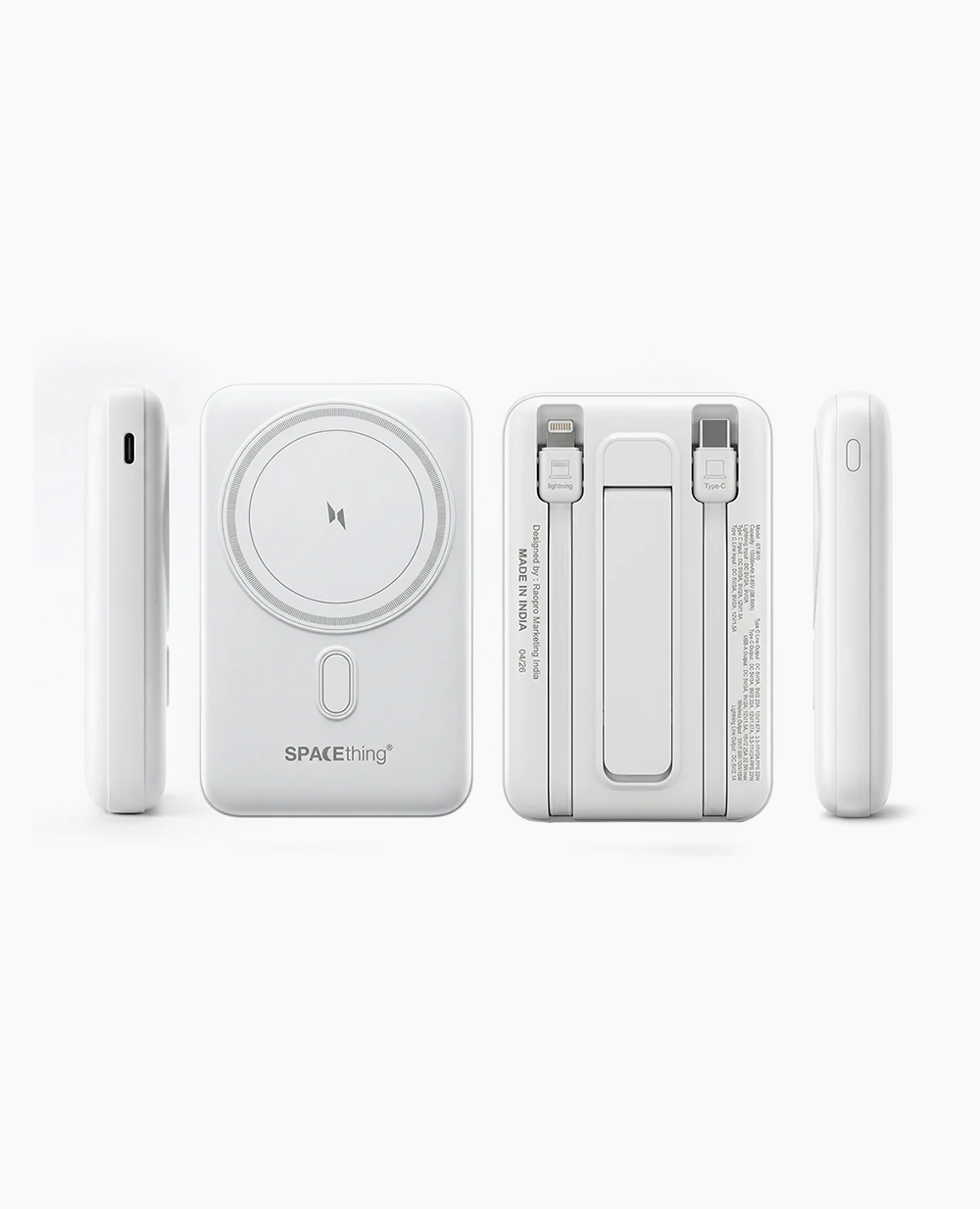 Spacething Vista MagSafe Power Bank 10000mAh - White